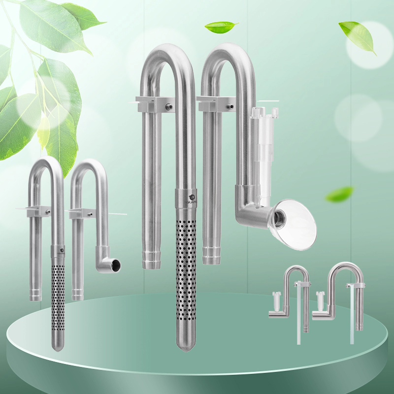 Aquarium Planted Tank Filter - AQUAPRO ミニステンレス鋼流入流出スキマーパイプ水族館の水槽フィルターアクセサリー Filtro テラリウム水生植物