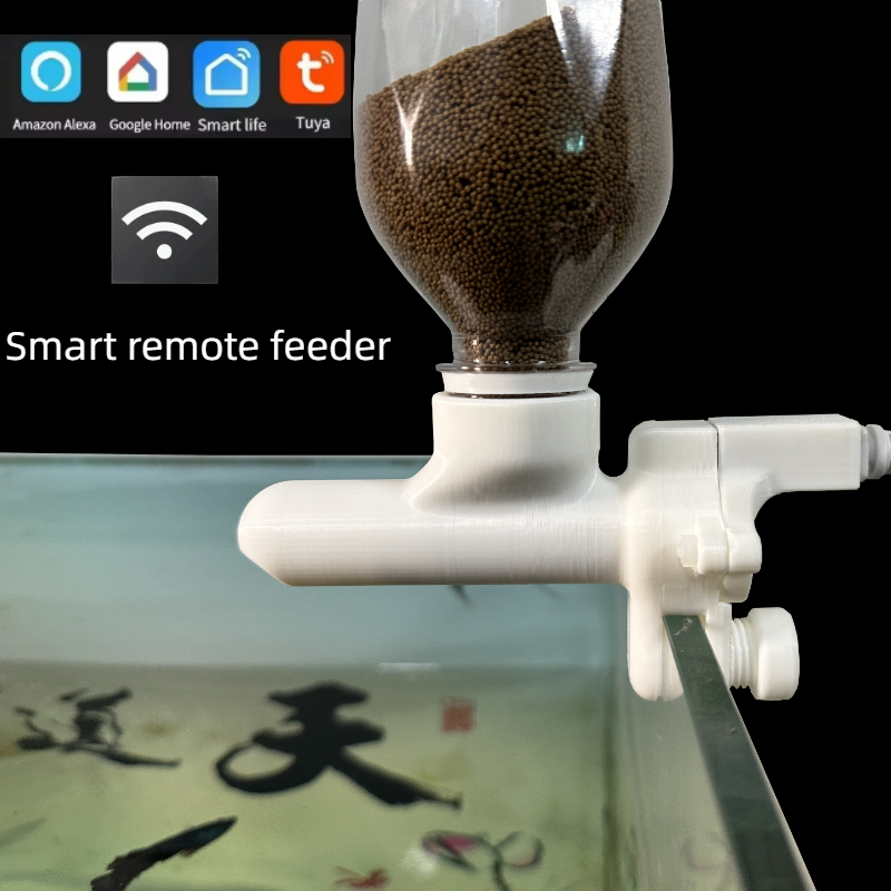 Aquarium Fertilizer - 水槽フィーダー 携帯電話リモコン インテリジェントタイミングフィーダー 観賞魚 カメの餌 水族館自動フィーダー