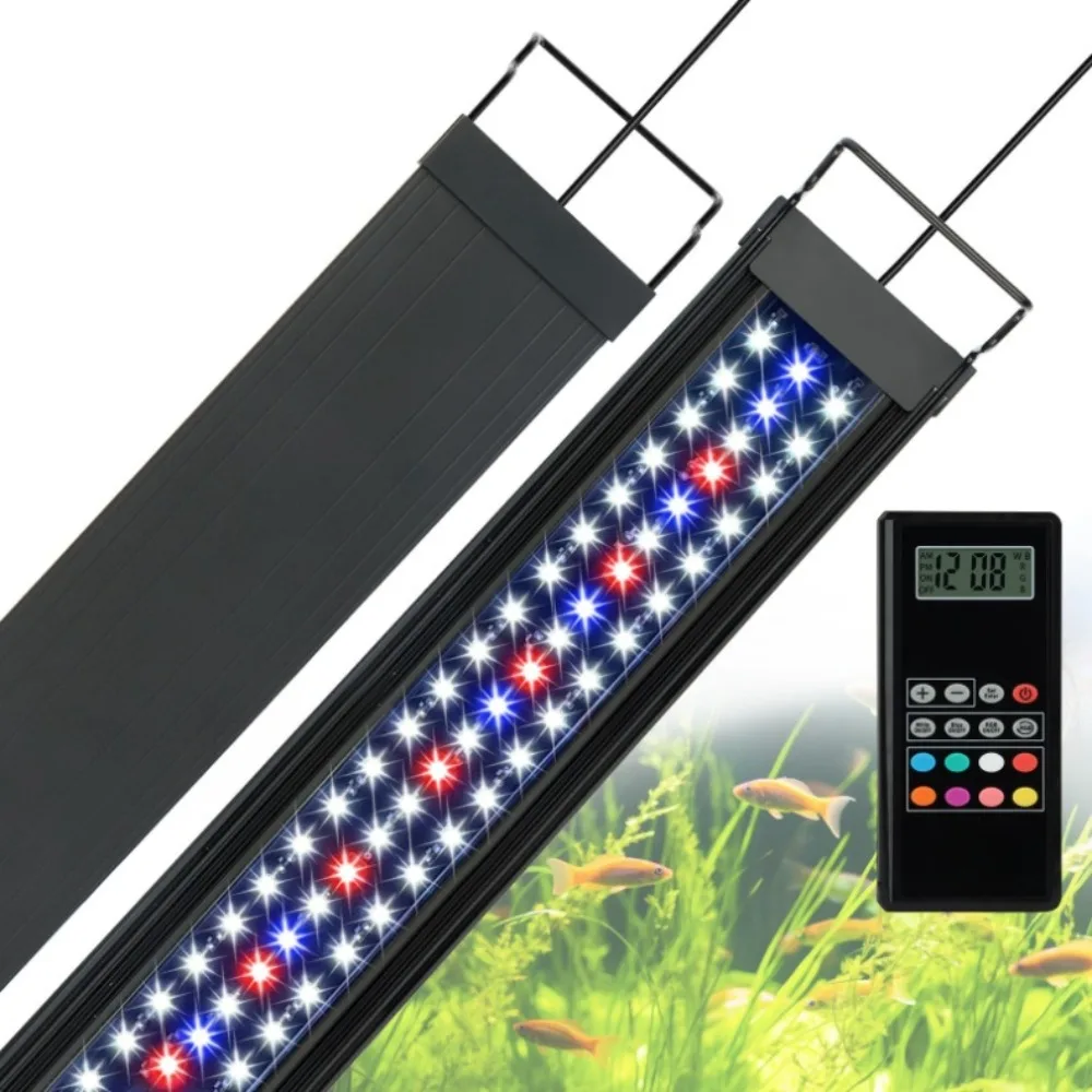 Planted Aquarium Algae Control - LED プログラム可能な水族館ライト、リモコン LED 水生魚水槽ライト防水水族館藻類植物ライト、WRBG DIY カラー
