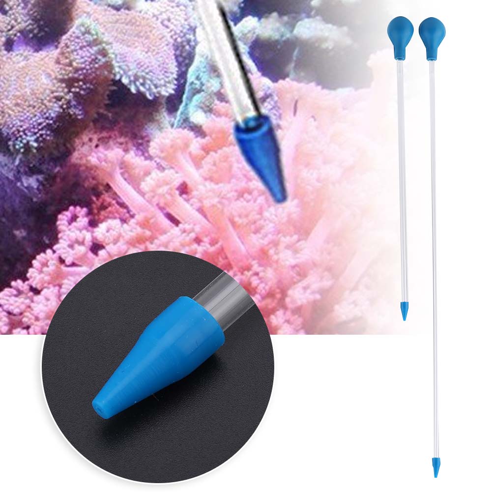 Aquarium Fertilizer - アクリル製サンゴ餌付けチューブ シリコン製ソフトチップ ソフトチップ水槽用餌付けピペット ターゲットフィーディング 魚タンクフィーダー 水槽ケア