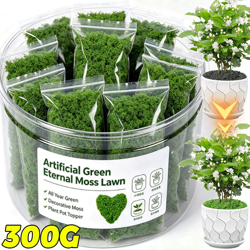 Aquarium Moss - 人工緑の植物、永遠の命を持つモス、DIYクラフト、フェイクプリザーブドモス、芝生ミニランドスケープ、フェイクグラス、植木鉢飾り
