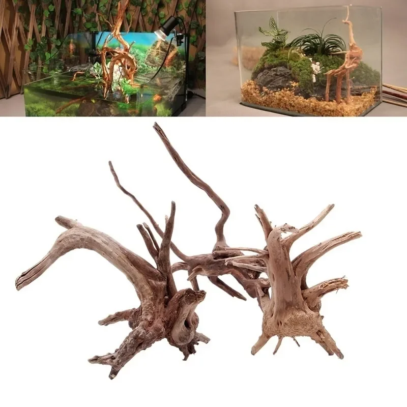 水族館、魚のタンク、爬虫類の根の植物、木の装飾、装飾アクセサ - Aquarium Driftwood のレビューと価格