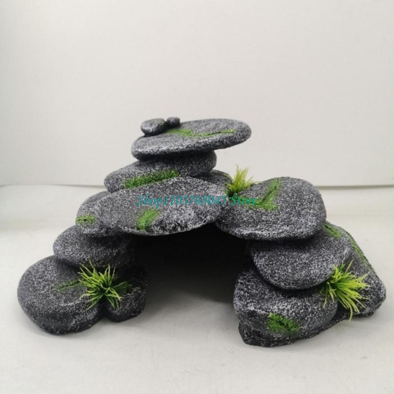 R53F 水族館ロックストーン洞窟装飾水槽沈むことができる装 - Aquarium Driftwood のレビューと価格