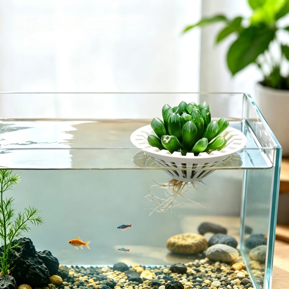 水槽用ハイドロポニックプランター 3Dプリント製フローティン - Aquarium Plant Holder のレビューと価格