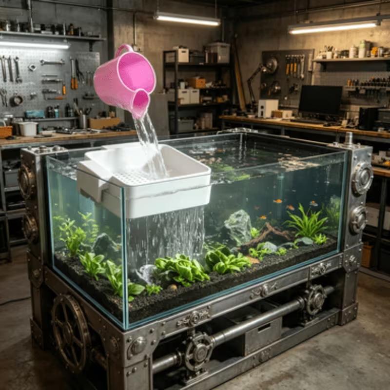 新しい水槽用換水フローディフューザー、逆流防止砂、水質軟化水 - Aquarium Plant Holder のレビューと価格