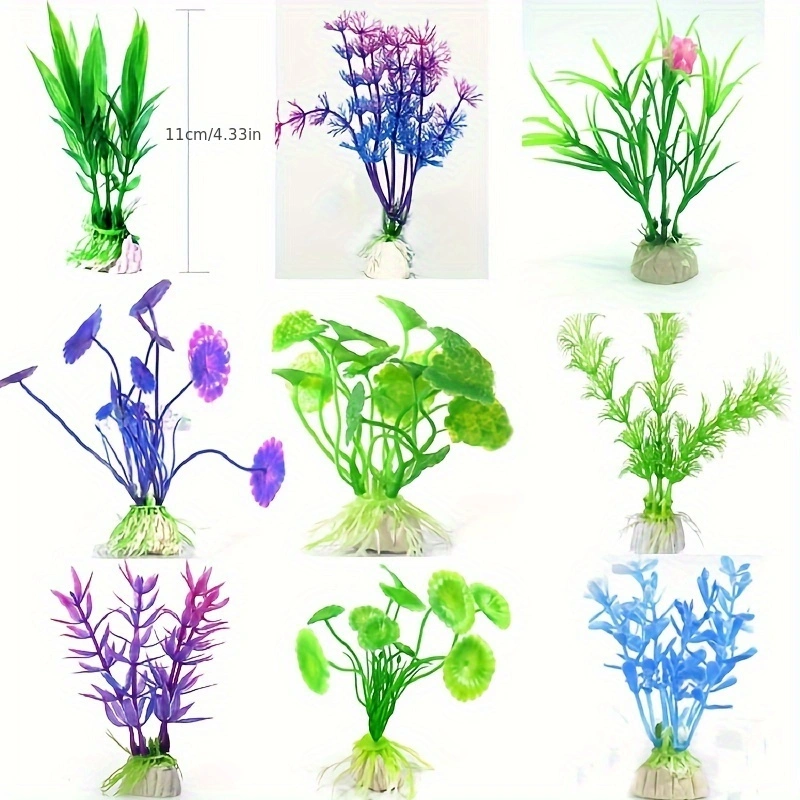 人工水中プラスチック植物水族館の水槽水生偽低木緑水草表示シミ - Aquarium Plant Substrate のレビューと価格
