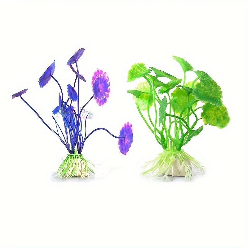 人工水中プラスチック植物水族館の水槽水生偽低木緑水草表示シミ - Aquarium Plant Substrate のレビューと価格