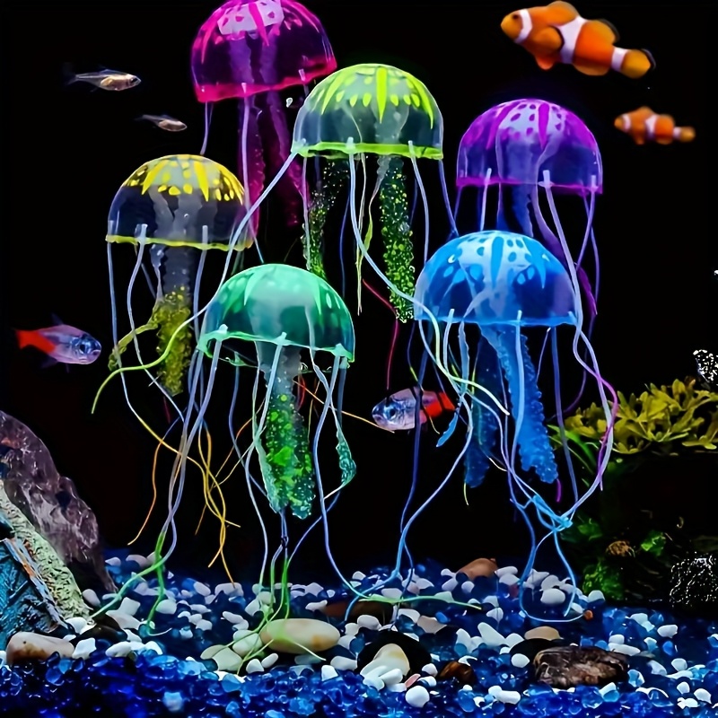 発光シミュレーションクラゲ 2個入り ランダムカラー 浮遊水 - Aquarium Plants Live のレビューと価格