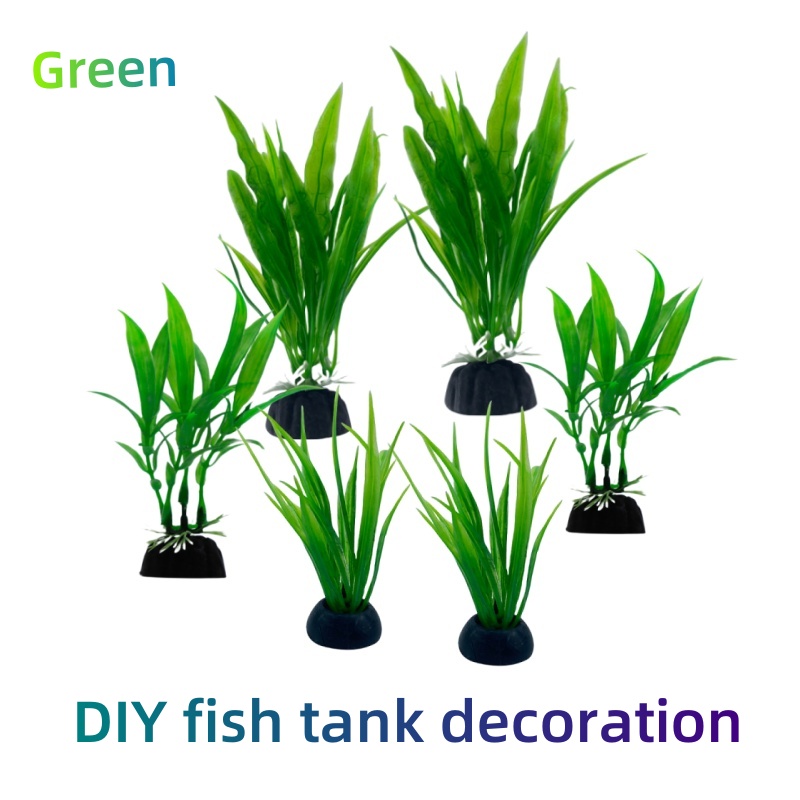 6 個パック水族館の植物、水槽の装飾グリーン人工水槽の装飾家 - Live Plant Aquarium のレビューと価格